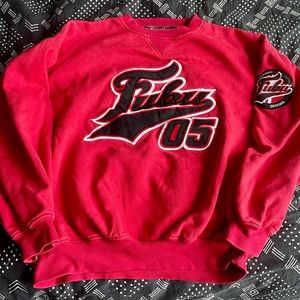 Elate 90s/early 2000s Fubu crewneck in deep red - fits XL - in good condition